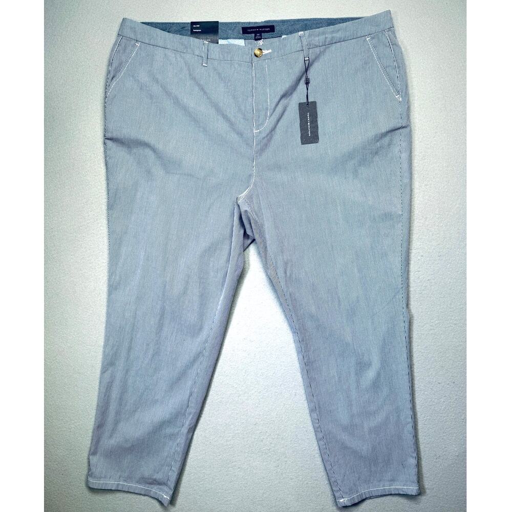 Tommy Hilfiger plus size Hampton Chino Stripe Pants, Blue 24W $60 - Picture 2 of 9